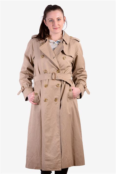 vintage burberry trench coat women's|vintage burberry trench coat small.